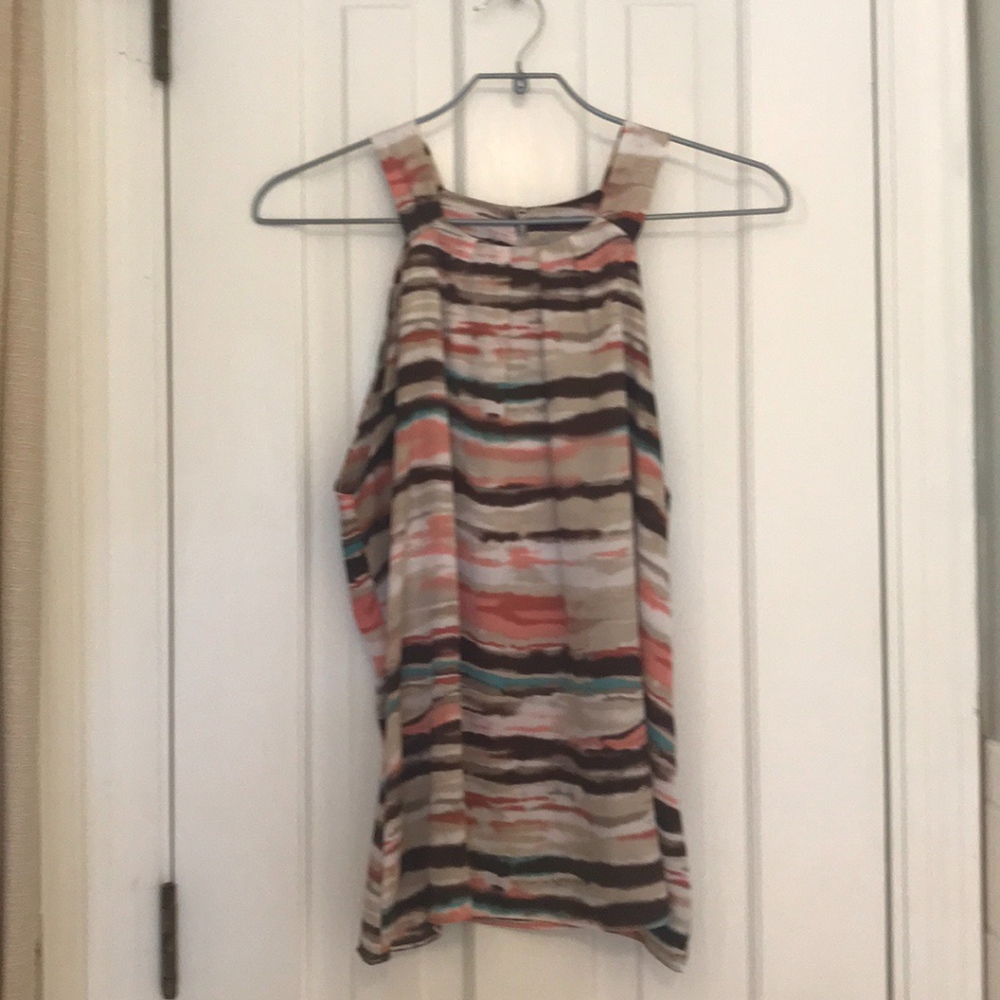 Violet & Claire Silky Watercolor Blouse